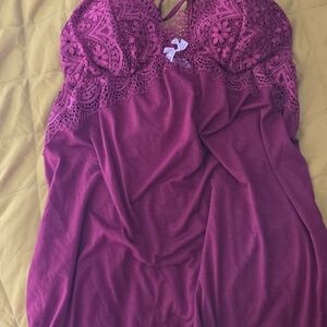 Victoria's Secret Burgundy Lace Nightwear